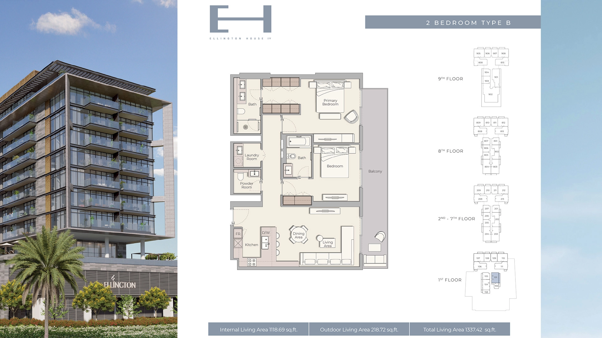 2 BR - Type B